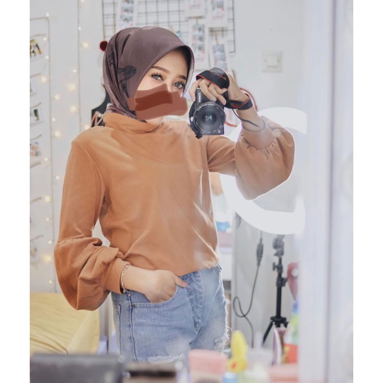 Awas KW✻ ATASAN Kaos Polos Tartan Basic Vivaldi Fashion Import 639➝