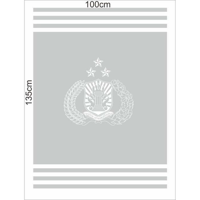 Terlaris Cutting Stiker Sticker Sandblast Sunblast Logo Polri Custom