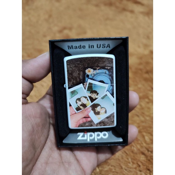 Korek Api Zippo Custom Grafir Logo Foto Print UV Souvenir Kado Koleksi Bahan Kuningan Kualitas Terbaik