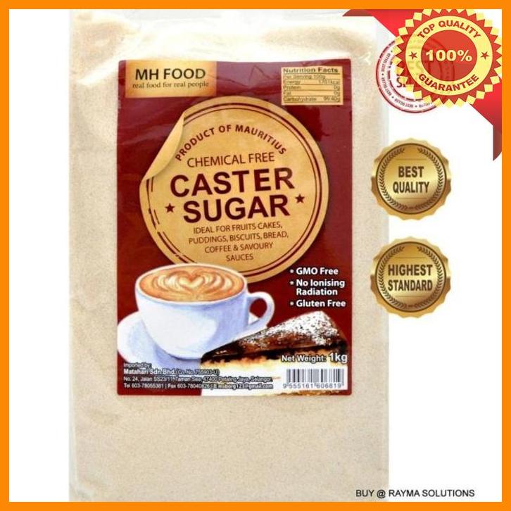 

(KSKS) MH FOOD CASTER SUGAR 1 KG / CANE SUGAR / GULA PASIR ORGANIK