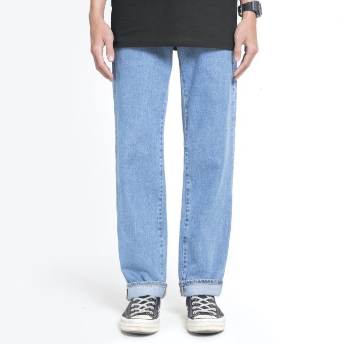 Vearst Denim Pants Slim Straight Ricker Light Blue