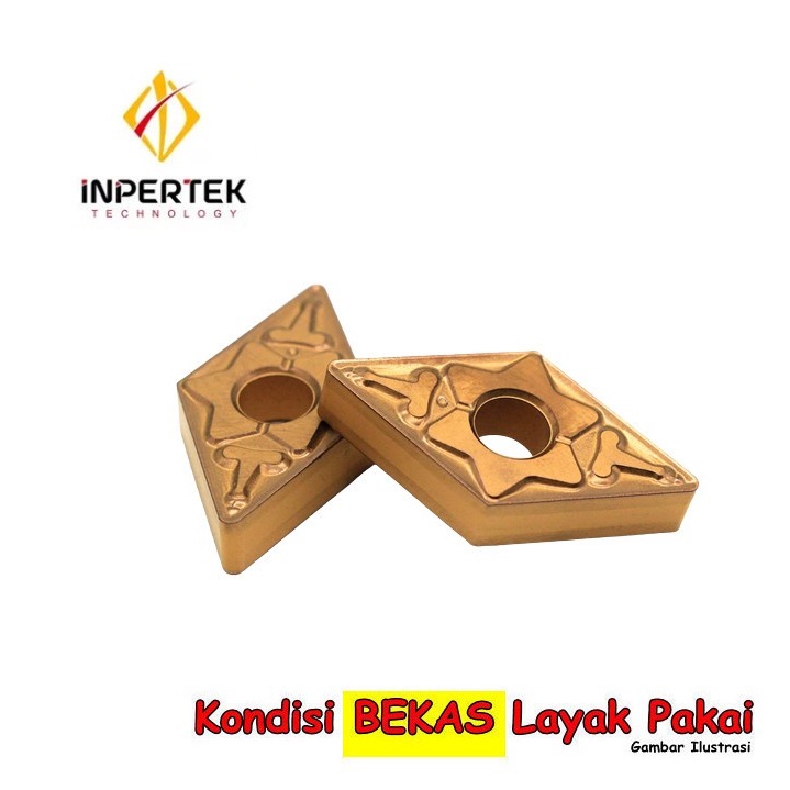Insert DNMG 15 04 BEKAS Mata Bubut DNMG 15 Pisau Bubut Chip Bubut DNMG15 CNC Widia CERMET