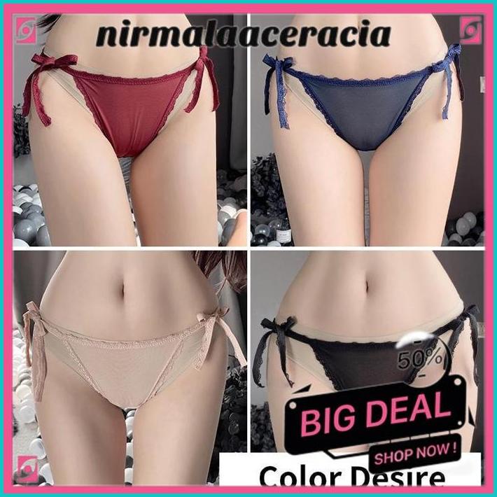 CELANA DALAM BRIEF RENDA TRANSPARAN PINGGANG RENDAH CELANA WANITA SEKSI GROSIR  