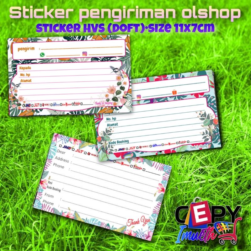 

(50 PCS) STIKER PENGIRIMAN/STIKER LABEL PENGIRIMAN OLSHOP/STIKER PENGIRIMAN OLSHOP MURAH-BUNGA