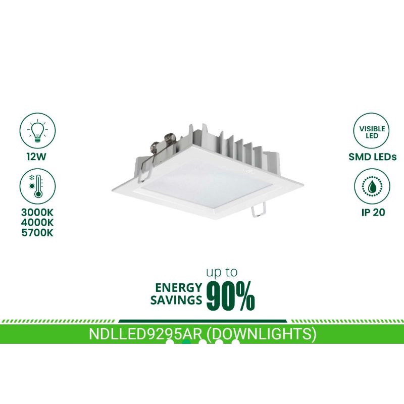 downlight nvc 12w 4000k ultrathin ndlled9295ar
