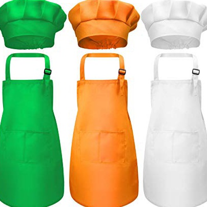 Terbaru Diskon / BestSeller Apron anak dan topi koki chef anak premium