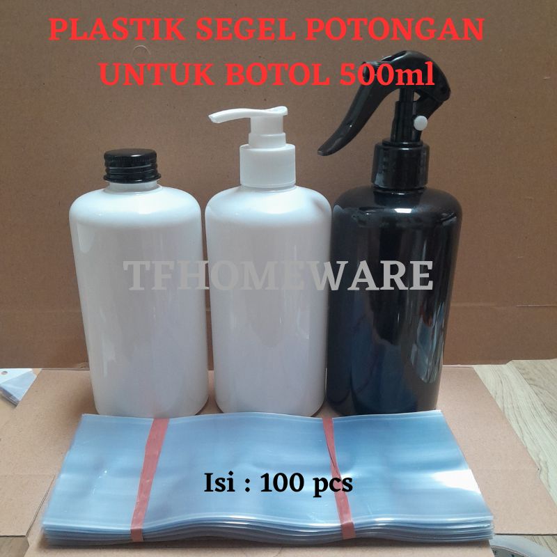 Plastik Segel Botol 500ml isi 100pcs plastik wrap