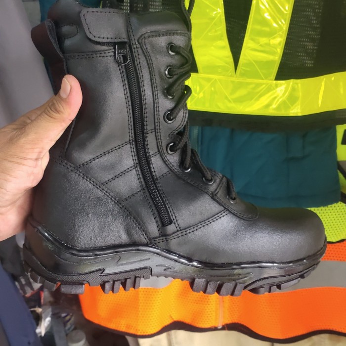 Terlaris Sepatu Pdl Satpam Kulit Resleting Size Jumbo