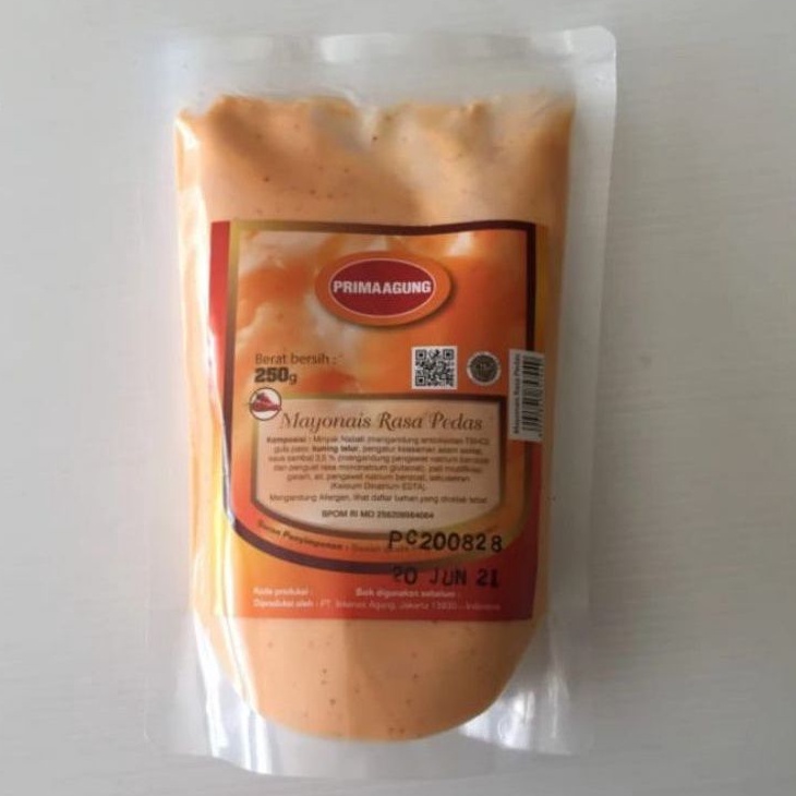 

Prima Agung Mayonaise rasa Pedas 250gr Mayones