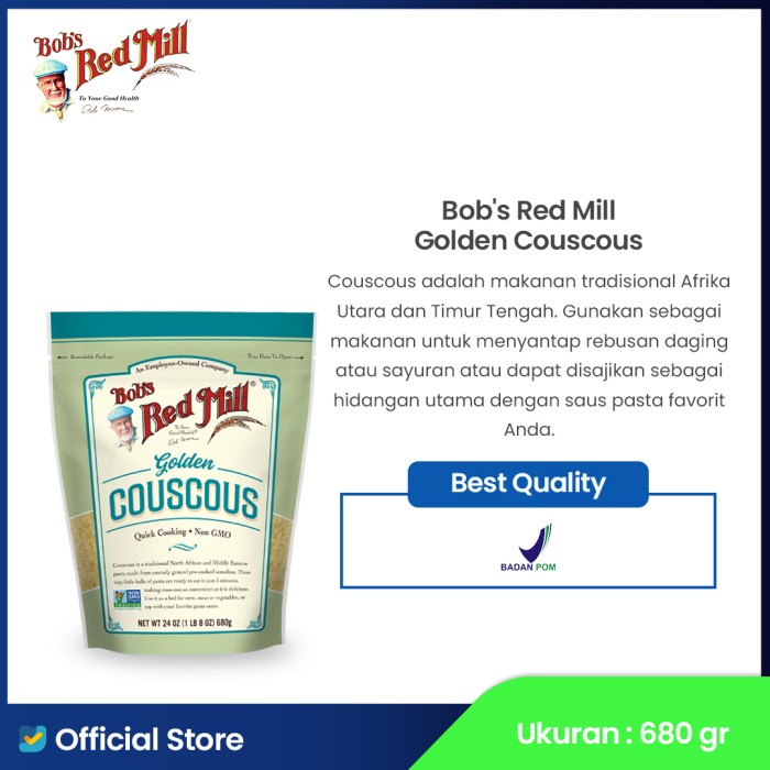 

Bob's Red Mill Golden Couscous 680 gr