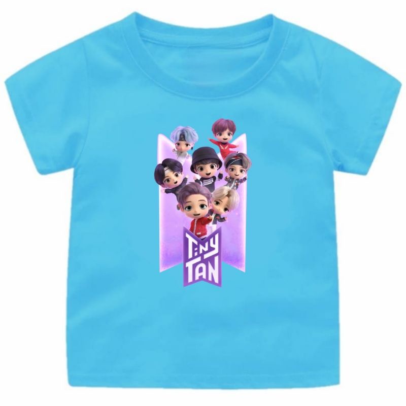 Baju Kaos Anak Cewek-Cowok Bts Tinytan usia 1-12Tahun