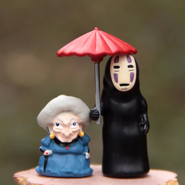 Terlaris Ghibli Spirited Away - No Face Meets Yubaba - Minifigure Set Isi 2