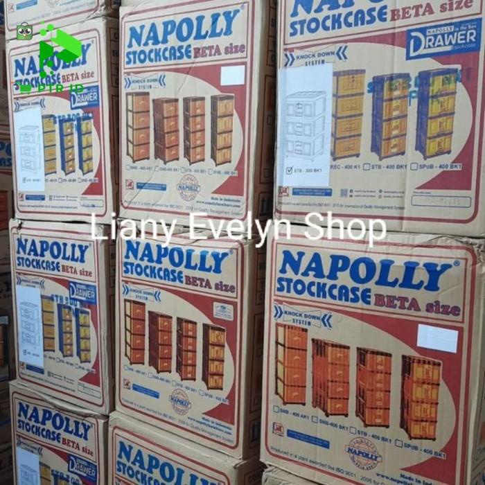 PTR LEMARI NAPOLLY LACI PLASTIK EXCEL SERBAGUNA SUSUN EMPAT HARGA