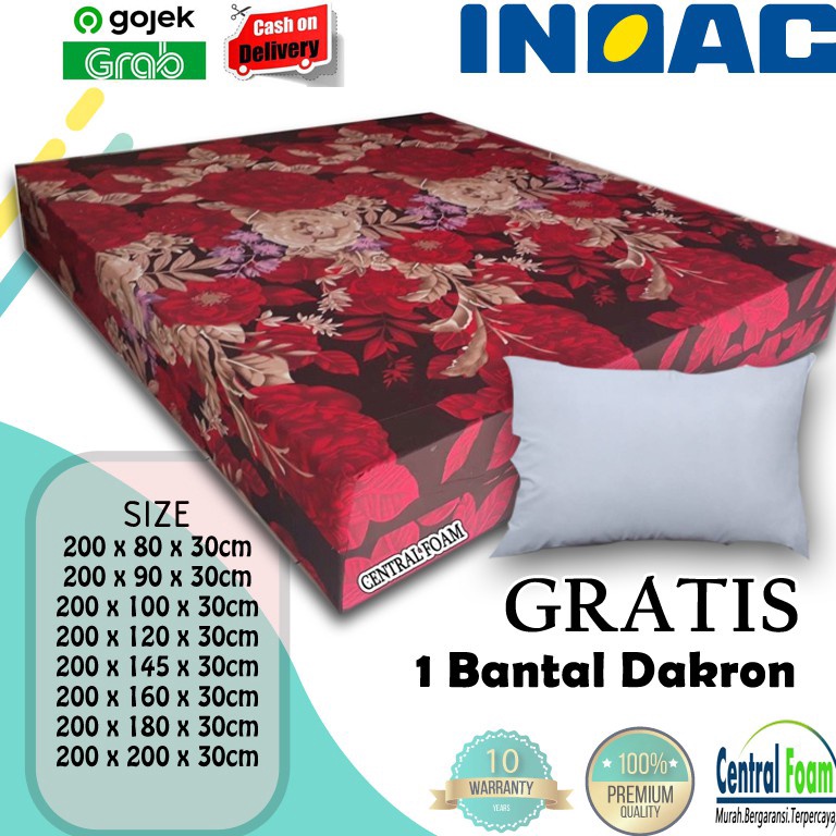 BOOMING INOAC Tebal 30cm Central Foam Kasur Busa matras INOAC Garansi 10 tahun Asli Murah