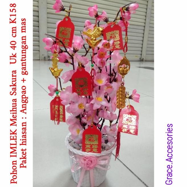 

Terlaris Pohon Imlek Meihoa Angpao Sakura 40 Cm Paket Hiasan