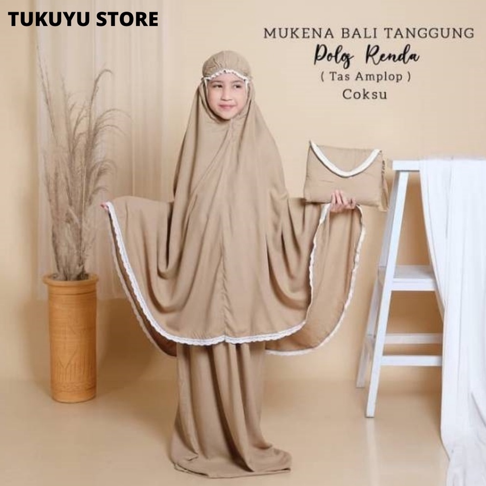 [PROMO  ] MUKENA BALI POLOS  RENDA TANGGUNG/MUKENA POLOS PRISKET/MUKENA  ANAK TANGGUNG/MUKENA UNIVER