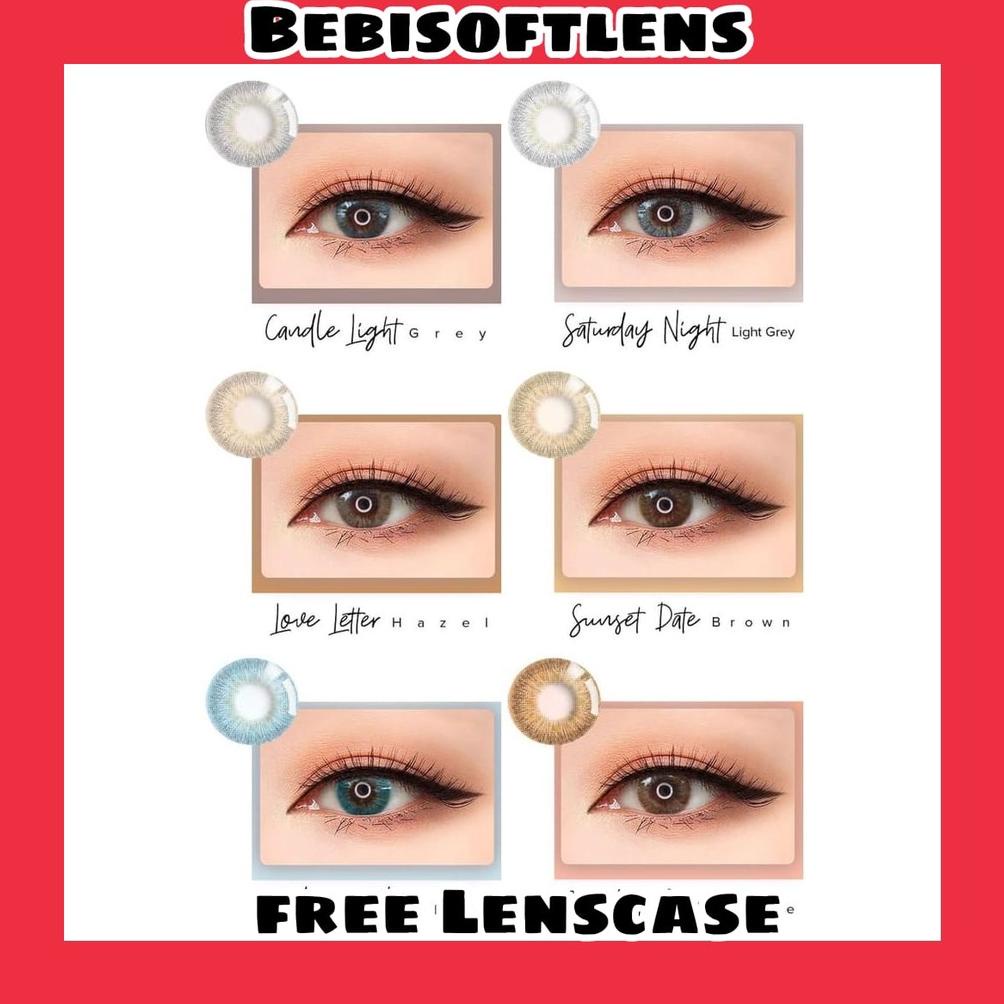 Viral Softlens Love Affair Dia 14.20Mm X2 Grey Blue Hazel Light Grey Normal & Minus (-0.50 S/D -3.00