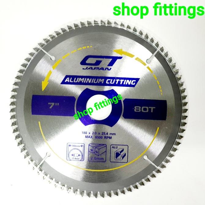 Mata Pisau Potong Aluminium 7 inch Gergaji Miter Saw Blade 7x 80 Teeth