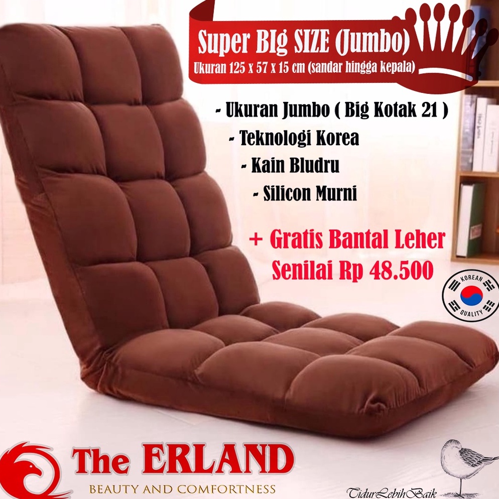 CHEKOUT Kursi Lesehan Lipat Super Besar / Kursi Lantai Tatami Jumbo The ERLAND
