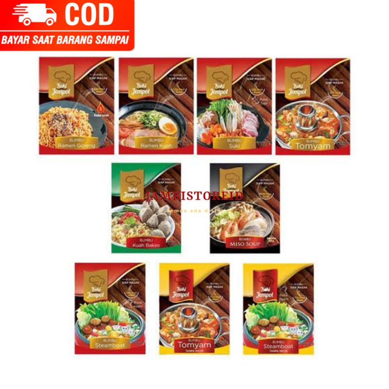 (JAMBISTOREID) JAMBI LANGSUNG KIRIM Bumbu Instan Koki Jempol All Varian 75gram 30gran Tomyam Tomyum 