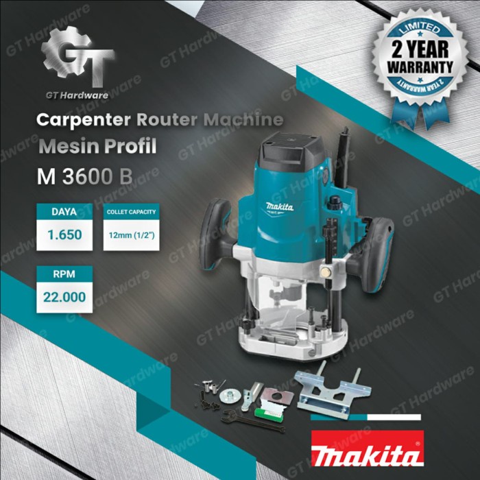 Terlaris Mesin Router 12 Mm Makita M3600B - M 3600 B - M 3600B