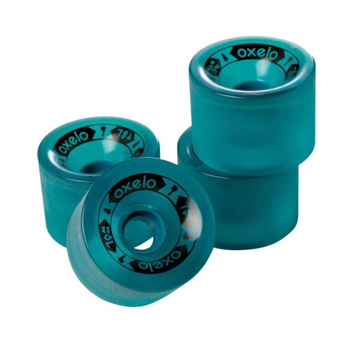 Skate Roda Longboard Skateboard Cruiser 4 X 70Mm 78A Wheel Green