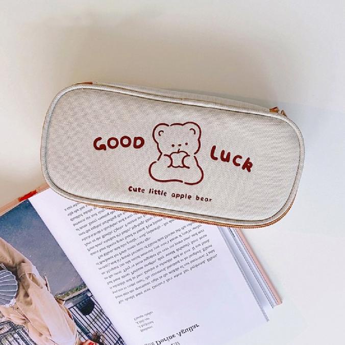 

Mismi Annette Pencil Case Kotak Pensil Cute Bear Sekolah - K1A