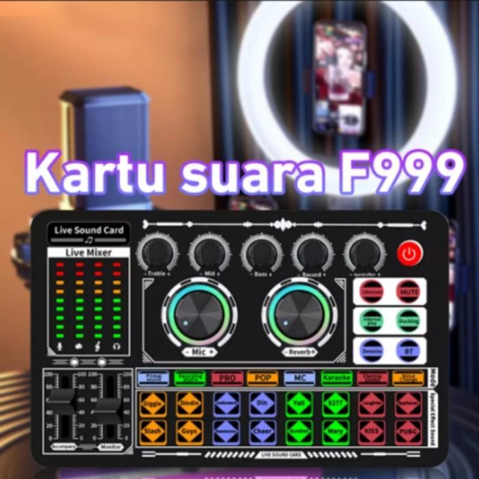 Soundcard F999 Audio Usb External Sound Card Mic Bluetooth P F999