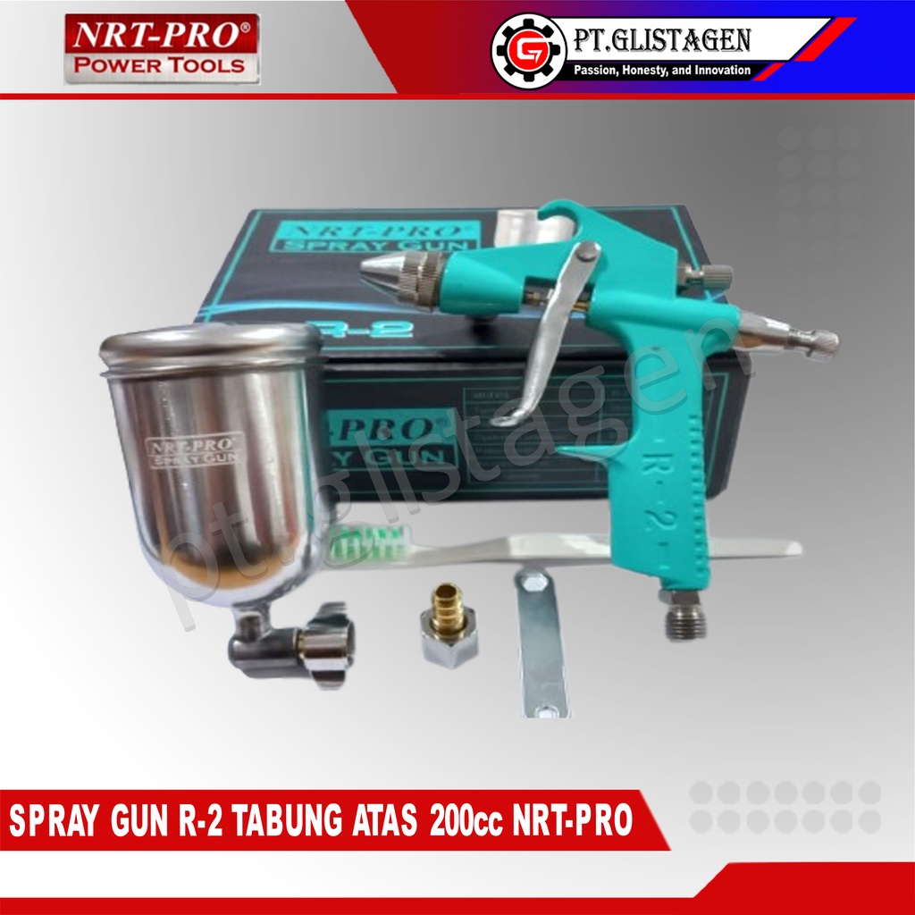 NRT-PRO R2 Spray Gun Tabung Atas 200cc Semprotan Cat Kompresor R-2