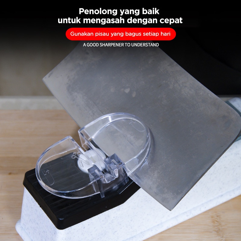 Holiven Alat Pengasah Pisau Gunting Otomatis Cepat dan Tajam Bahan PP PC