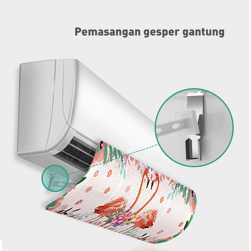 Holiven Talang AC Reflector / Penghadang Hembusan Angin AC Gantung / Cover AC