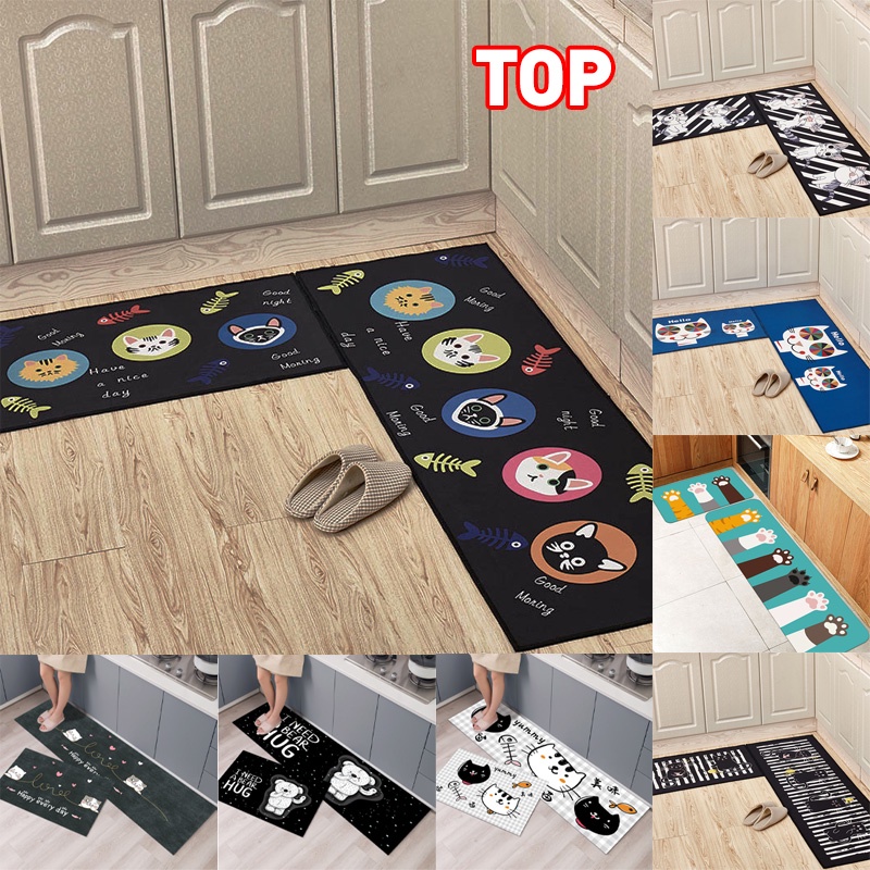 Holiven Keset Beludru Panjang Dapur dan Kamar Mandi Set Isi 2