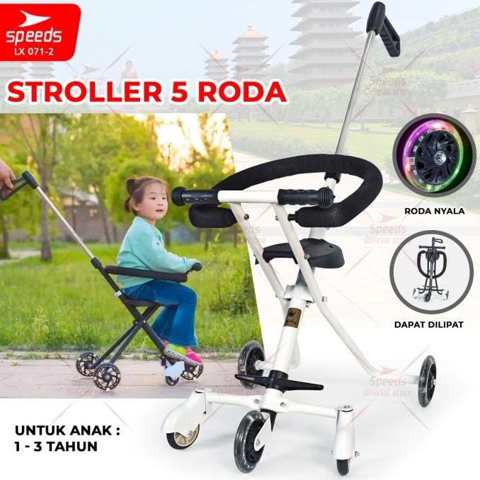 Stroller Bayi Anak PMB Kereta Dorong Bayi Anak Mini Trike Roda 5 S06