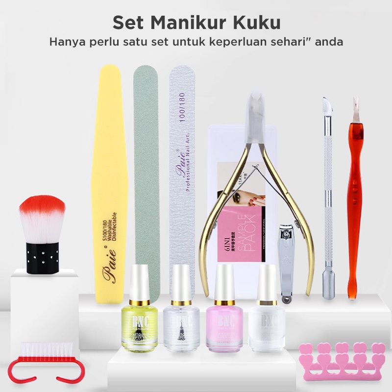 Holiven Set alat meni pedi 14pcs