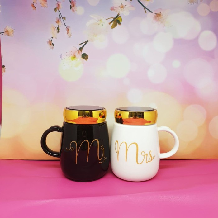 MUG KERAMIK COUPLE / GELAS COUPLE / HADIAH LUCU / HADIAH COUPLE LOVE