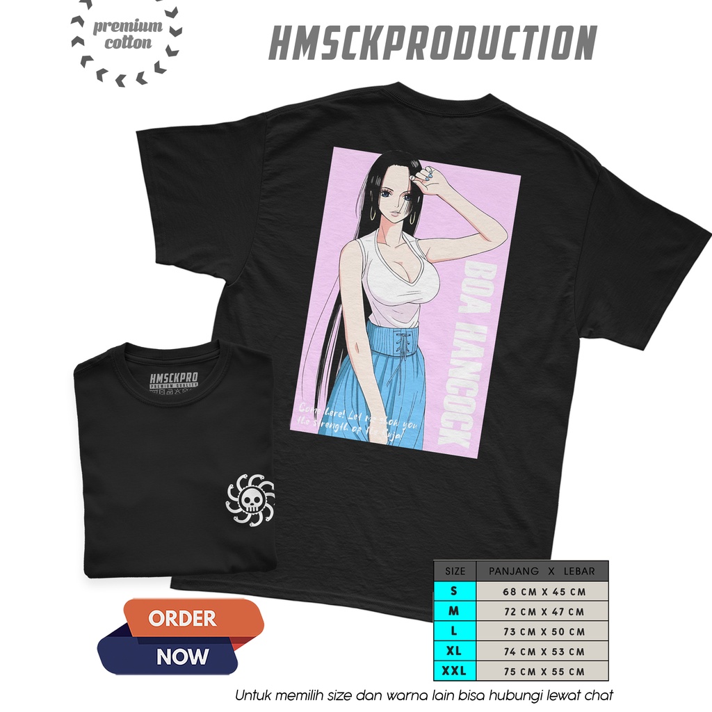 KAOS ONE PIECE / BOA HANCOCK / ONE PIECE / ANIME / MANGA / T-SHIRT DISTRO
