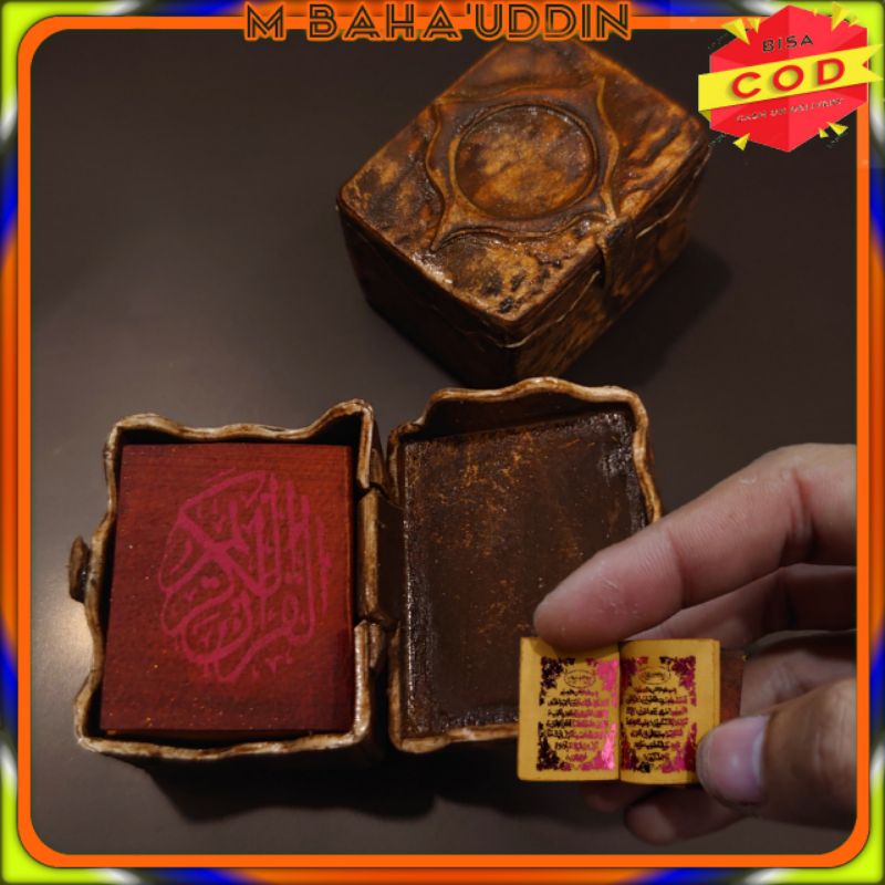 Al Qur'an stambul tinta merah wadah kotak antik