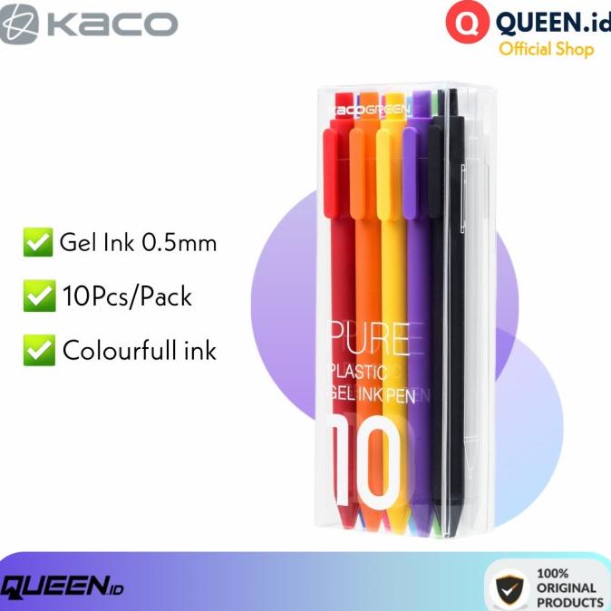 

Mijia Mi KACO PEN GEL 10pcs Colourful iNk 0.5mm Pulpen