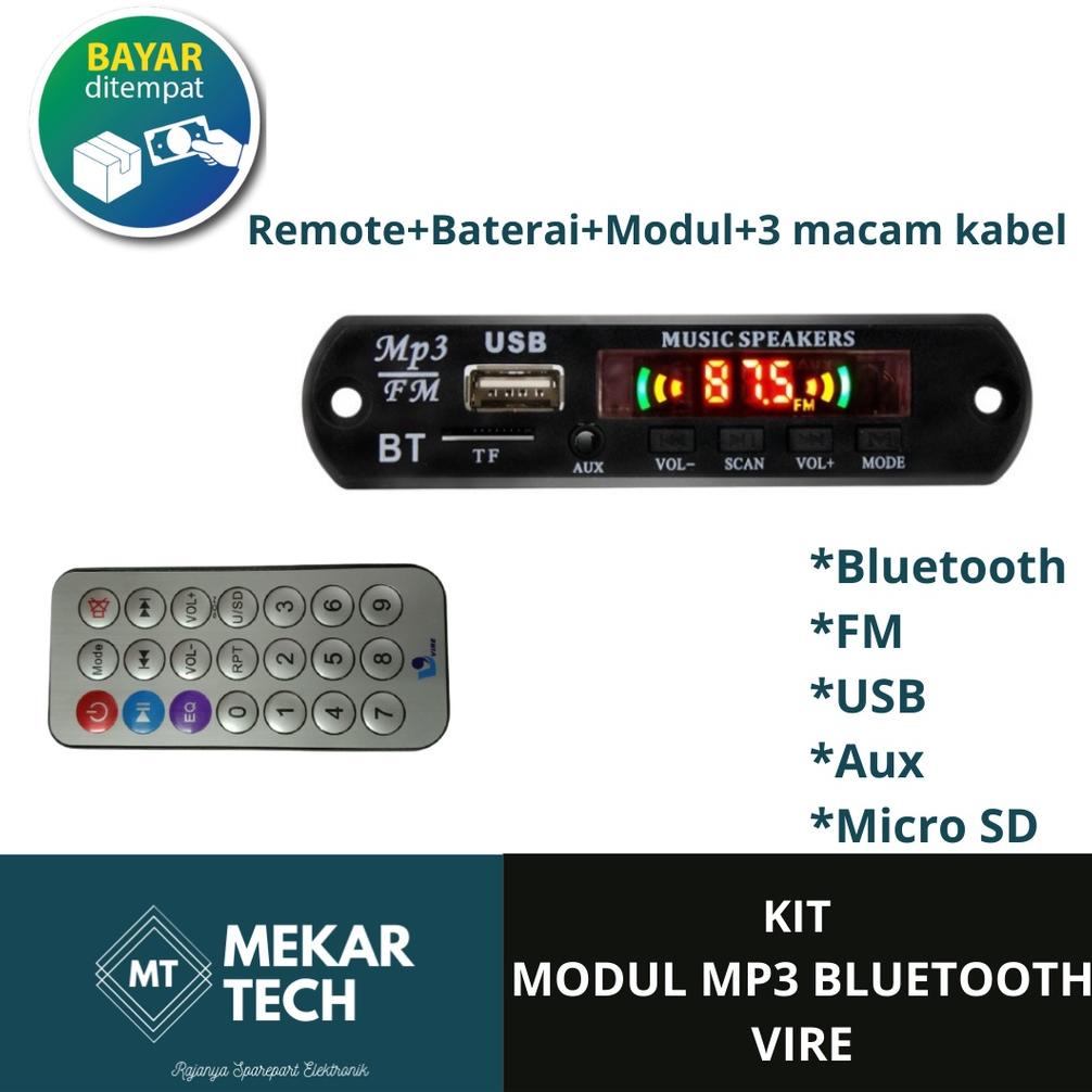 Terlaris Kit Modul Mp3 Bluetooth Vire