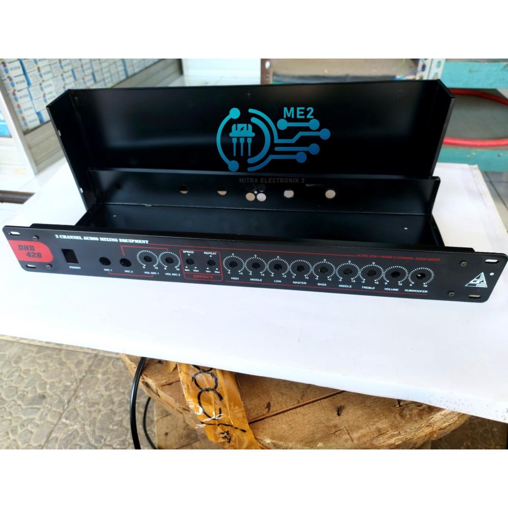 SAN865 Box power amplifier kit Audio Mixer Plus subwoffer 2 channel Dhb 428 bahan tebal ++