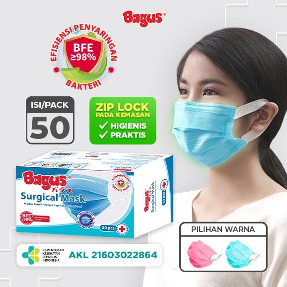 7.7 Bagus Surgical Mask - Masker Medis 3 Ply