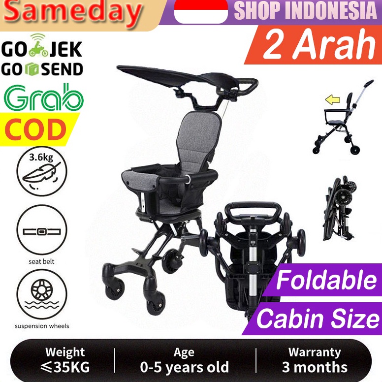 MURAH FLYBB Magic Stroller Baby 2 Way Travel Lightweight Foldable (Sepeda Motor Dapat Dibawa)