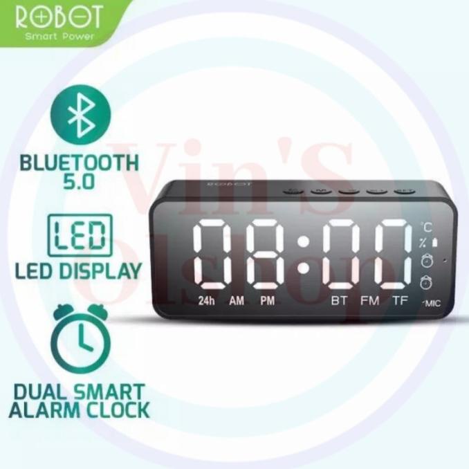 Speaker Bluetooth Robot Rb150 / Jam Digital Speaker Bluetooth Resmi