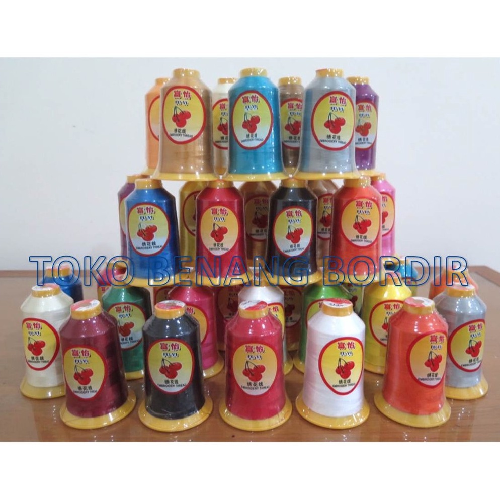 Benang Bordir Polyester FUYI hffck