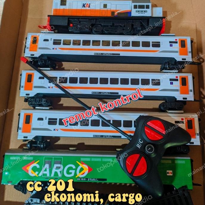 Mainan Kereta Api Indonesia,Miniatur Kereta Api,Remot Kontrol,Cc 201