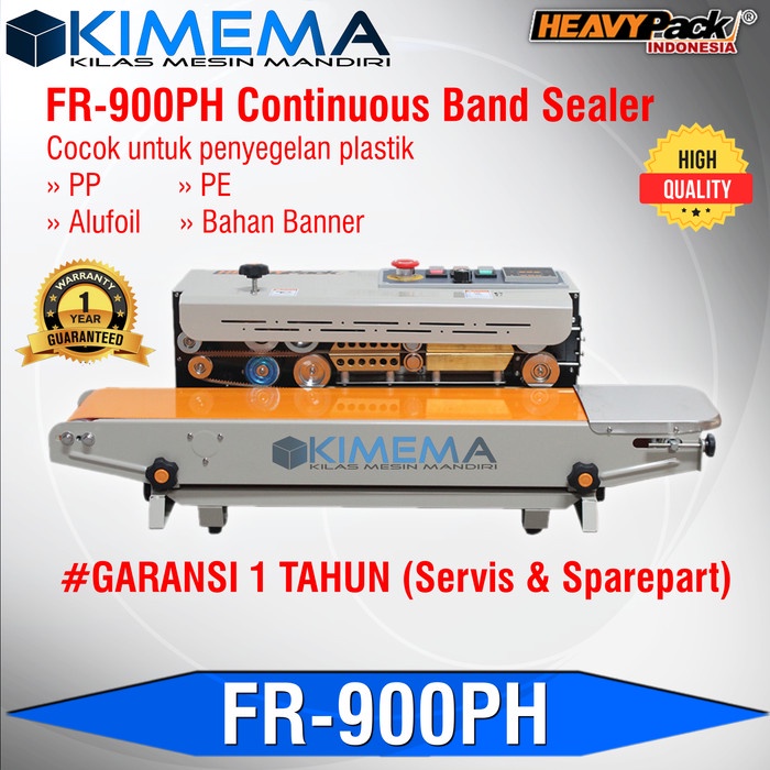 Terlaris Heavypack Fr-900Ph Continous Band Sealer Fr-900 Ph Mesin Segel Kemasan