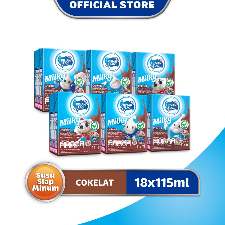 

Hot Sale.. Frisian Flag UHT Milky Cokelat 115ml x 18 71