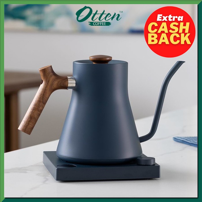 Terlaris Fellow - Stagg Ekg Electric Pour Over Kettle Stone Blue Walnut Handle