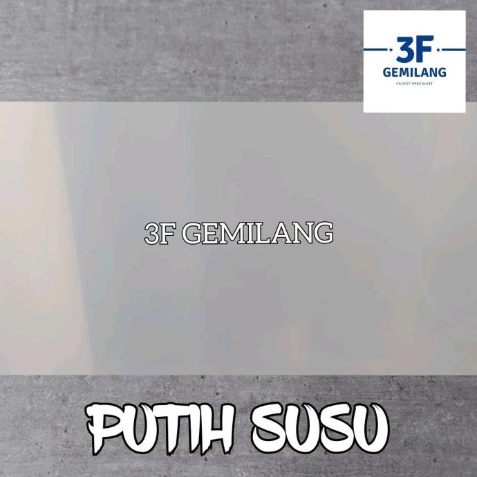 Fiber Plastik Penutup Pagar Polos Warna Putih Susu Meteran