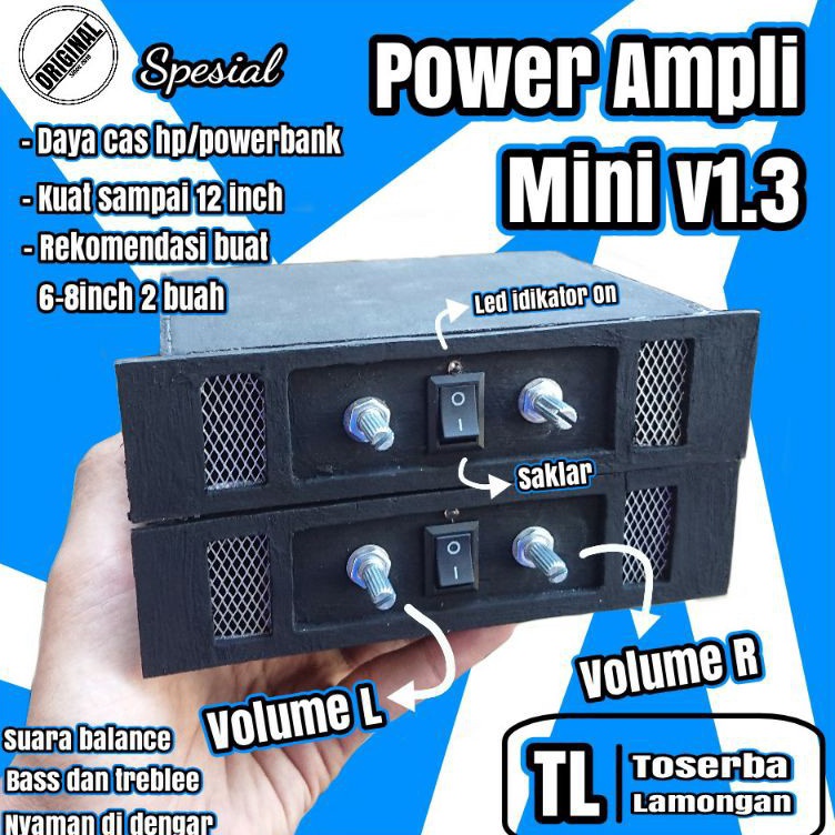 [Art. R14N] Power Ampli Amplifier Mini 5volt Box v1.3 Cocok Buat Sound Miniatur